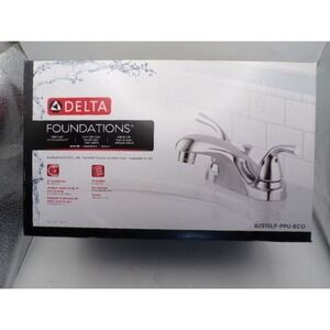 Delta Foundations 2 Handle Centerset Bathroom Faucet Chrome B2515LF-PPU-ECO NEW